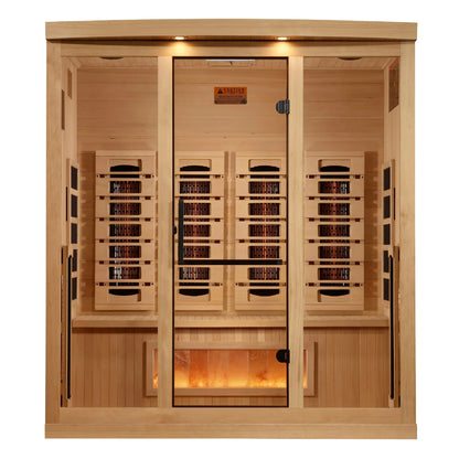 Golden Designs 4-Person 2025 Reserve Edition GDI-8040-03 Full Spectrum with Himalayan Salt Bar-Golden Designs-HQ Sauna