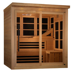 Monaco Limited Edition 6-Person PureTech™ Near Zero EMF FAR Infrared Sauna by Golden Designs