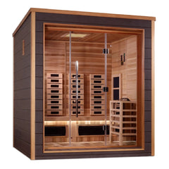 Visby 3-Person Hybrid Outdoor Sauna by Golden Designs - Model GDI-8223-01